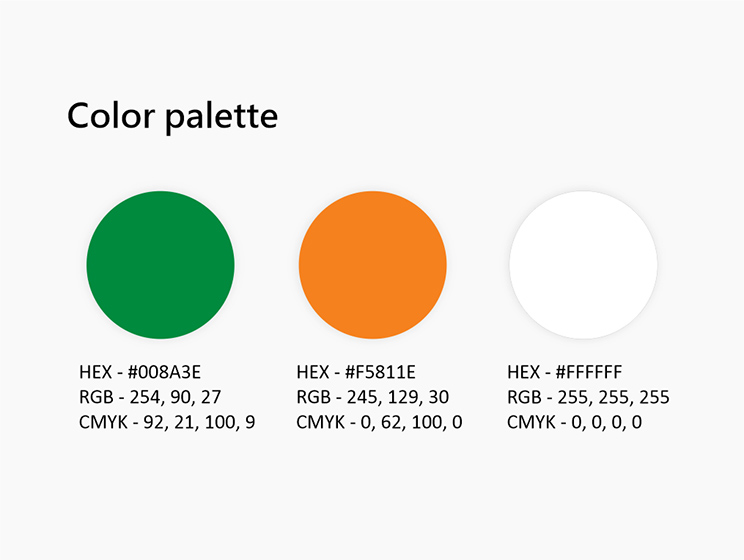 Brand color palette