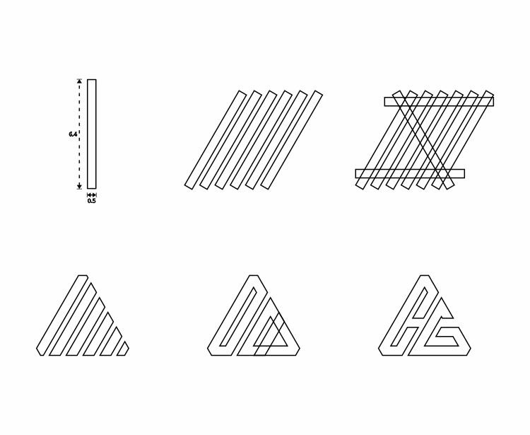 The strategy of Coordinate Global new logo design