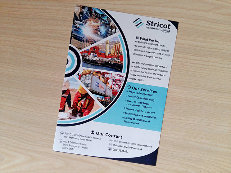 Printed flyer