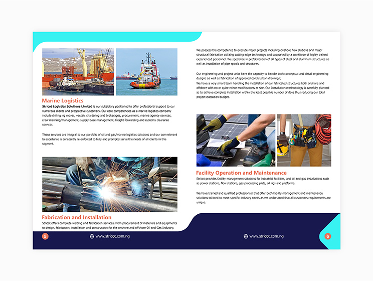 Company profile design - page 3-6